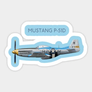 P51 Mustang Louisiana Kid Sticker